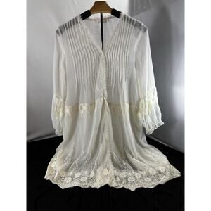 Millau Ethereal Lace Kimono Cardigan Romantic Cottagecore Boho M